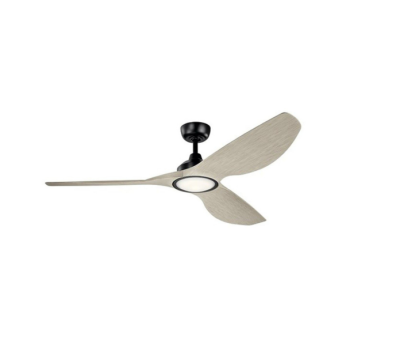 Luxaire satin black motor with weathered white walnut ABS Blades LUX 9436